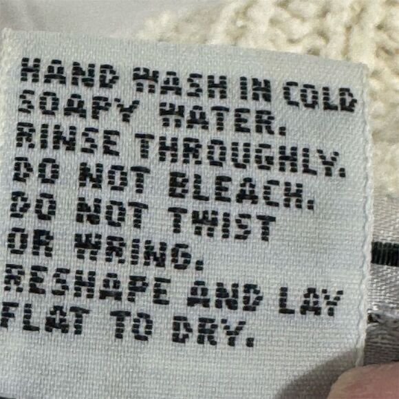 Vintage Andrew St John Silk Angora Blend Ruffle Collar Pearl Button Sweater L - Picture 7 of 8